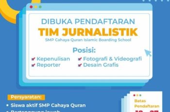 Open Recruitment Jurnalis Cahaya Quran
