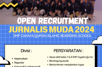 Cahaya Quran Rekrut Jurnalis Muda