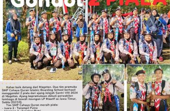 SMP CQ Gondol Dua Piala dari Jelajah Santri se Jawa Timur di Magetan