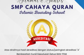 SMP Cahaya Quran Tritunggal Babat Raih Akreditasi A