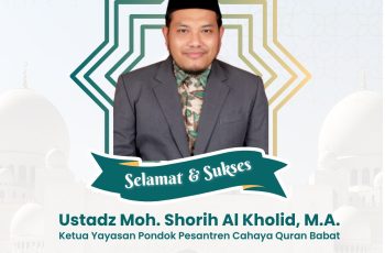 Ustadz Moh. Shorih Al Kholid, M.A. Lolos Sebagai Asesor Majelis Masyayikh Nasional